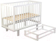 Миниатюра изображения товара Детская кроватка Polini Kids Simple 340 с маятником / 0003147-04 (белый)