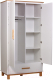Миниатюра изображения товара Шкаф Polini Kids Simple 3410 с 1 ящиком / 0002724.31 (белый/натуральный)