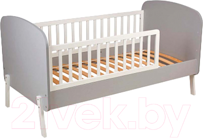 Детская кроватка Polini Kids Mirum 2000 / 0003148-51 (серый/белый)