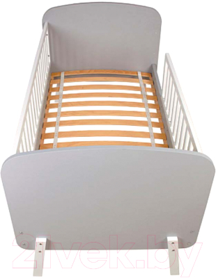 Детская кроватка Polini Kids Mirum 2000 / 0003148-51 (серый/белый)