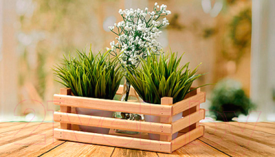 Изображение товара Ящик декоративный Polini Kids Home Basket / 0003152-21 (лакированный)