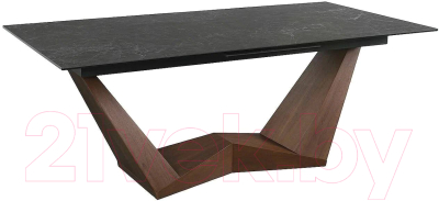 Обеденный стол Signal Bonucci Ceramic 200-250x98 (черный Nero Greco/черный матовый)