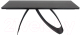 Миниатюра изображения товара Обеденный стол Signal Diuna Ceramic 160-240x90x76 (черный мрамор сахар нуар/черный матовый)