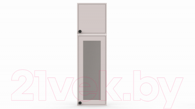Кухонный гарнитур Интермебель Лион-8 2.4м без столешницы (белый софт/графит софт)