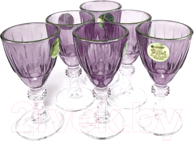 Набор бокалов Lenardi 589-004 (6шт, розовый)