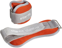 Комплект утяжелителей Starfit WT-502 (0.25кг, оранжевый/серый) - 
