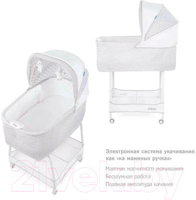 Детская кроватка Simplicity Auto / GL4010 (Lily Grey)