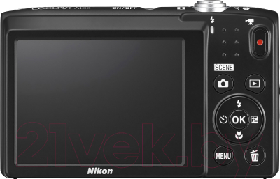 Компактный фотоаппарат Nikon Coolpix A100 (фиолетовый)