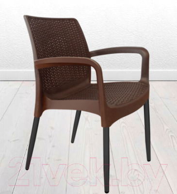 Сиденье для стула Sheffilton SHT-ST68 / 955561 (коричневый) - Пример стула в сборке, каркас в комплект не входит.