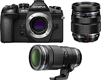 Беззеркальный фотоаппарат Olympus E-M1 Mark II Kit 12-40mm Pro + 40-150mm Pro  - 