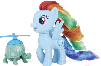 Игровой набор Hasbro My Little Pony Радуга Дэш с черепашкой / E0186