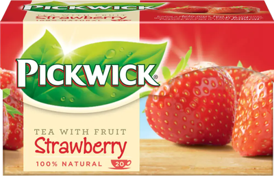 

Чай пакетированный, С кусочками клубники