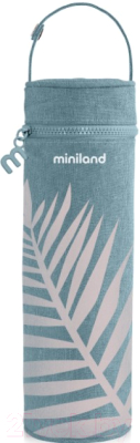 Термоконтейнер для бутылочки Miniland Terra / 89452 (500мл, бирюзовый/пальмы)