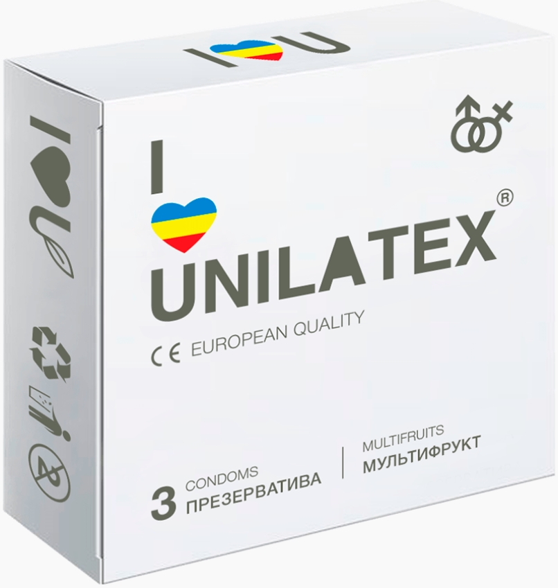 Презервативы Unilatex Multifruits / 3003 (3шт)