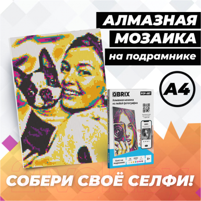 Набор алмазной вышивки QBRIX Pop-Art А4