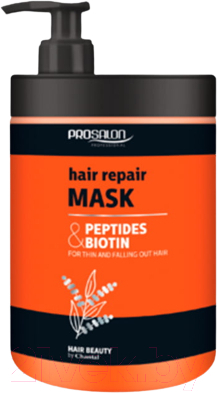 Маска для волос Prosalon Professional Восстанавливающая маска с пептидами и биотином (1л)