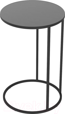 Журнальный столик Калифорния мебель Остин Glass (черный/лакобель черный)