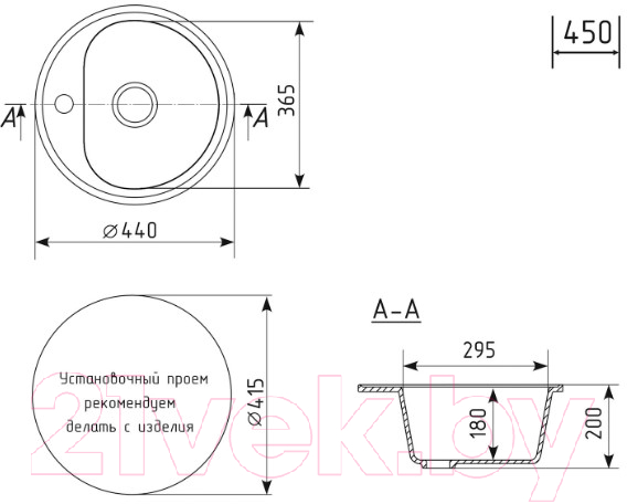 Мойка кухонная Mixline ML-GM10 551811