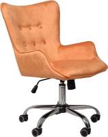 Кресло офисное King Style Belia GTP (велюр Seven 333 оранжевый/хром) - 