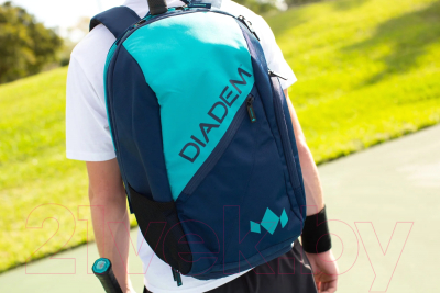 Рюкзак спортивный Diadem Tour Backpack Elevate Racket Bag / B2-1-NVY/TL (бирюзовый/темно-синий)