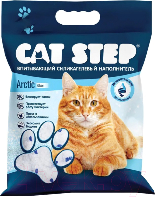 Наполнитель для туалета Cat Step Arctic Blue / 20363005 (7.6л/3.34кг)