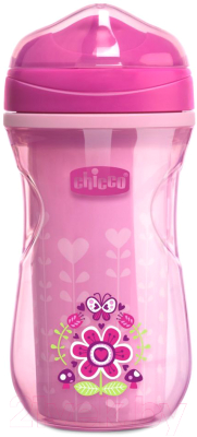 Поильник Chicco Active Cup / 6981100000 (266мл, сиреневый/розовый)