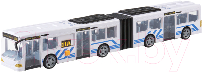 Автобус игрушечный Teamsterz С гармошкой / 1416566A (белый)
