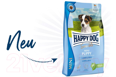 Сухой корм для собак Happy Dog Sensible Mini Puppy / 61251 (4кг)