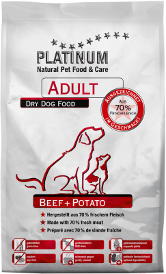 Сухой корм для собак Mypets Platinum Adult с говядиной и картофелем / 3301-15 (1.5кг)