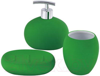 Набор аксессуаров для ванной United Colors of Benetton Rainbow BE-0671-GR (зеленый)