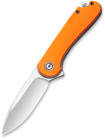 Нож складной Civivi Elementum D2 Steel Satin Finished Handle G10 / C907R (оранжевый) - 