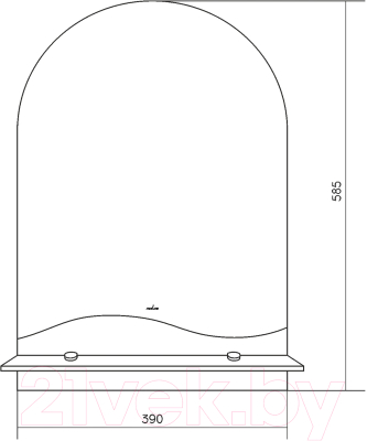 Изображение товара Зеркало Mixline Амели 552587