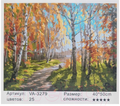 Картина по номерам Kolibriki Тропинка в лесу 40x50 VA-3279