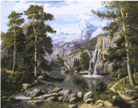 Картина по номерам Kolibriki Озеро в горах худ. Потапов В. 40x50 VA-3166 - 
