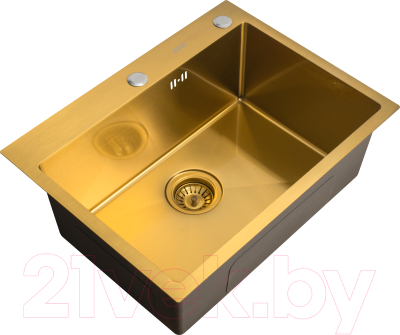 Мойка кухонная Arfeka Eco AR PVD Nano 60x45 (золото)