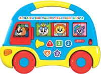 Развивающая игрушка Азбукварик Музыкальный автобус. Первые знания / 2808 (синий) - 