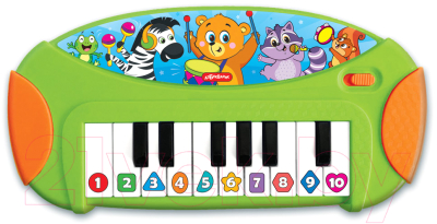 Музыкальная игрушка Азбукварик Пианино. Любимые песенки / 3119 (зеленый)