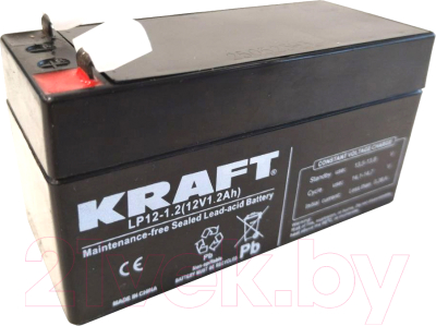 Батарея для ИБП KrafT 12V-1.2Ah / LP12-1.2