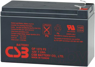 Батарея для ИБП CSB GP 1272 F2 25W 12V/7.2Ah