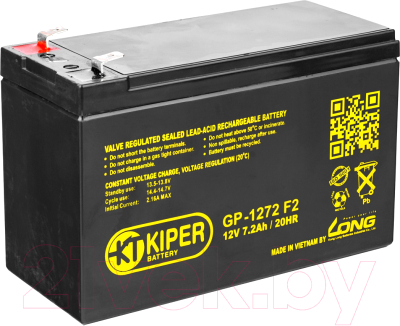 Батарея для ИБП Kiper GP-1272 F2 (12V/7.2Ah)