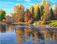 Картина по номерам Kolibriki Осенняя река 40x50 VA-3286 - 