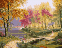 Картина по номерам Kolibriki Осень в старом парке 40x50 VA-1523 - 
