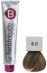 Крем-краска для волос Berrywell 8.0 / F10800 (61мл, светлый русый натуральный) - 