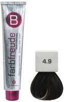 Крем-краска для волос Berrywell 4.9 / F10490 (61мл, средний коричневый сандрэ) - 