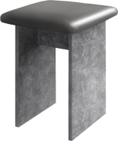 Табурет Артём-Мебель Мэри СН 122.14 с мягким элементом (бетон спракс/серый) - 