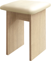 Табурет Артём-Мебель Мэри СН 122.14 с мягким элементом (дуб экспрессив песочный/молочный) - 