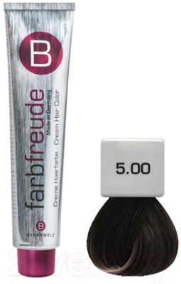 Крем-краска для волос Berrywell 5.00 / F10502 (61мл, светлый коричневый интенсивный натуральный)