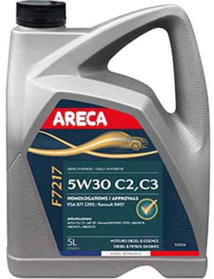 Моторное масло Areca F7217 5W30 C2 C3 / 11122N (5л)