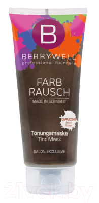 Тонирующая маска для волос Berrywell Cappuccino Brown / B12531 (201мл)