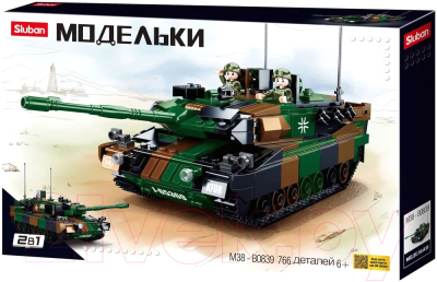 Конструктор Sluban Модельки Боевой танк / M38-B0839